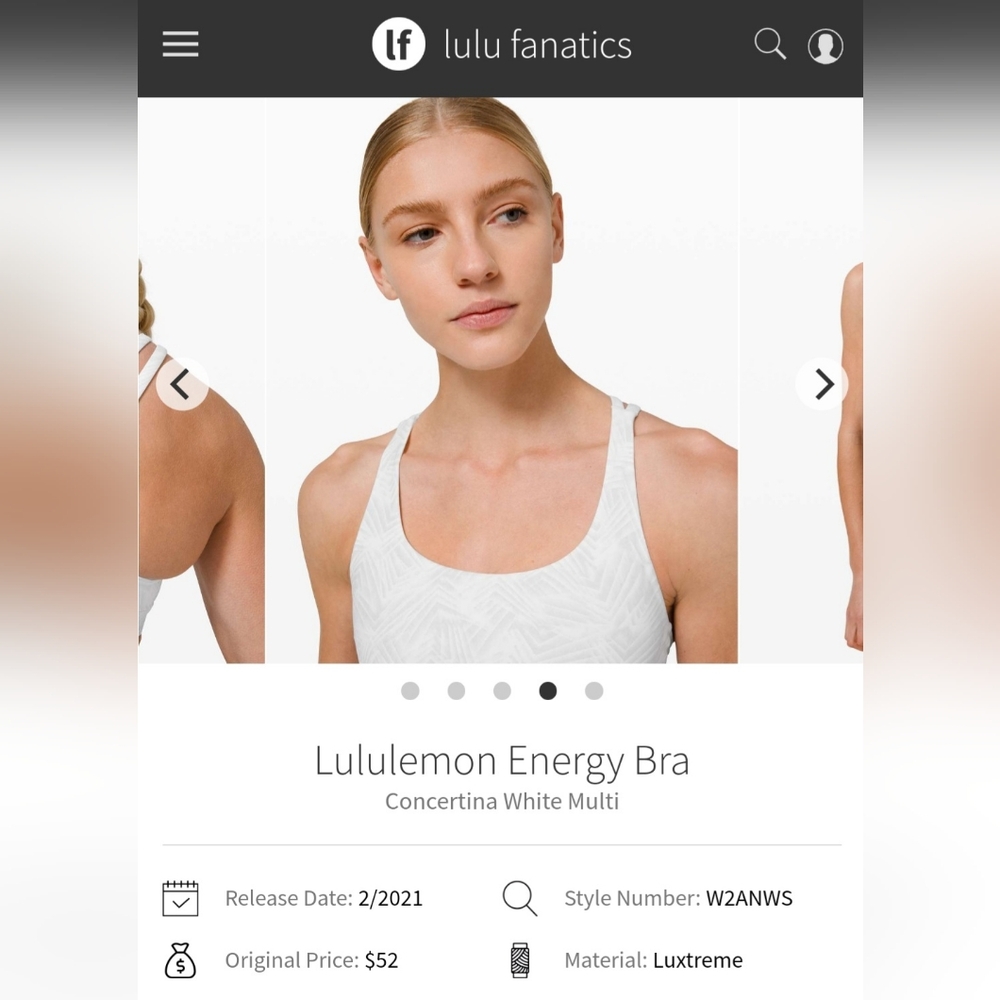 Lululemon Energy Bra